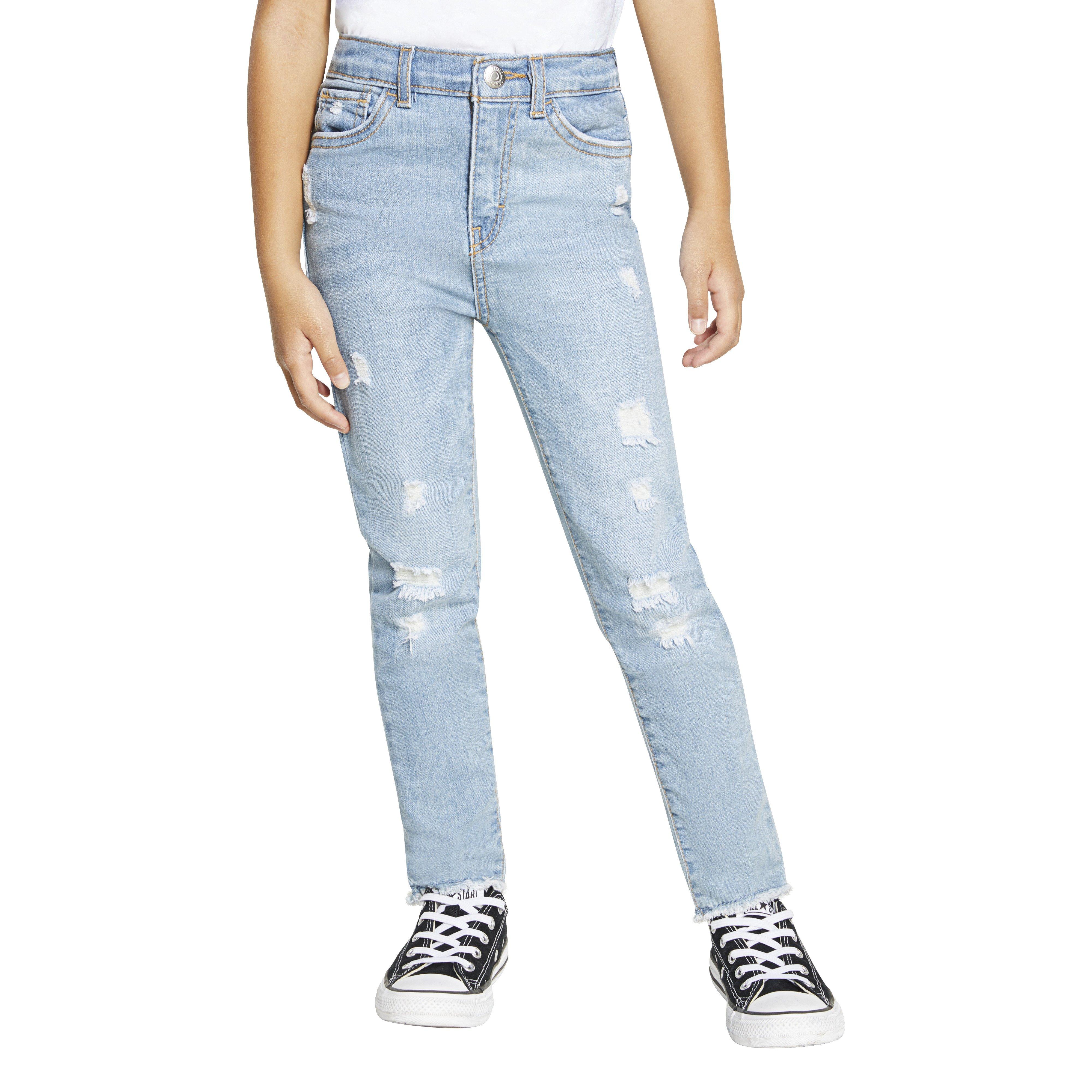 Levi's 720 High Rise Super Skinny Lt Wash Little Girls' Denim Jeans - Blue - BLUE